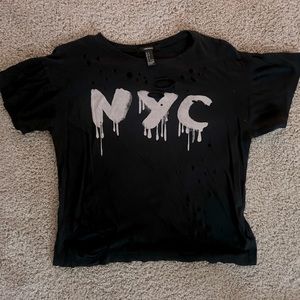NYC cut up graphic tee 🔥🔥🔥